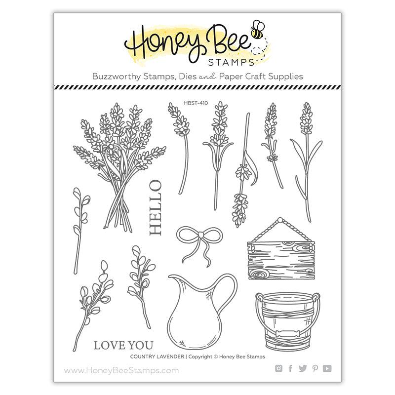 Honey Bee Stamps - Clear Stamps - Country Lavender-ScrapbookPal