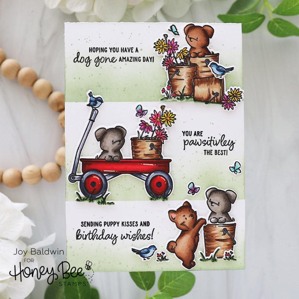 Honey Bee Stamps - Clear Stamps - Dog Gone Amazing-ScrapbookPal