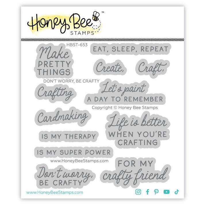 Honey Bee Stamps - Clear Stamps - Don't Worry, Be Crafty-ScrapbookPal