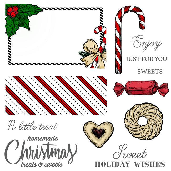 Honey Bee Stamps - Clear Stamps - Holiday Treats Vintage Gift Card Box Add-On-ScrapbookPal