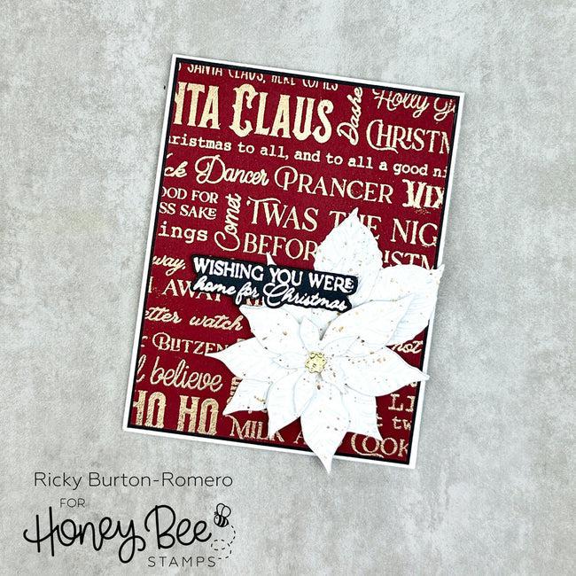 Honey Bee Stamps - Clear Stamps - Holly Jolly Background-ScrapbookPal