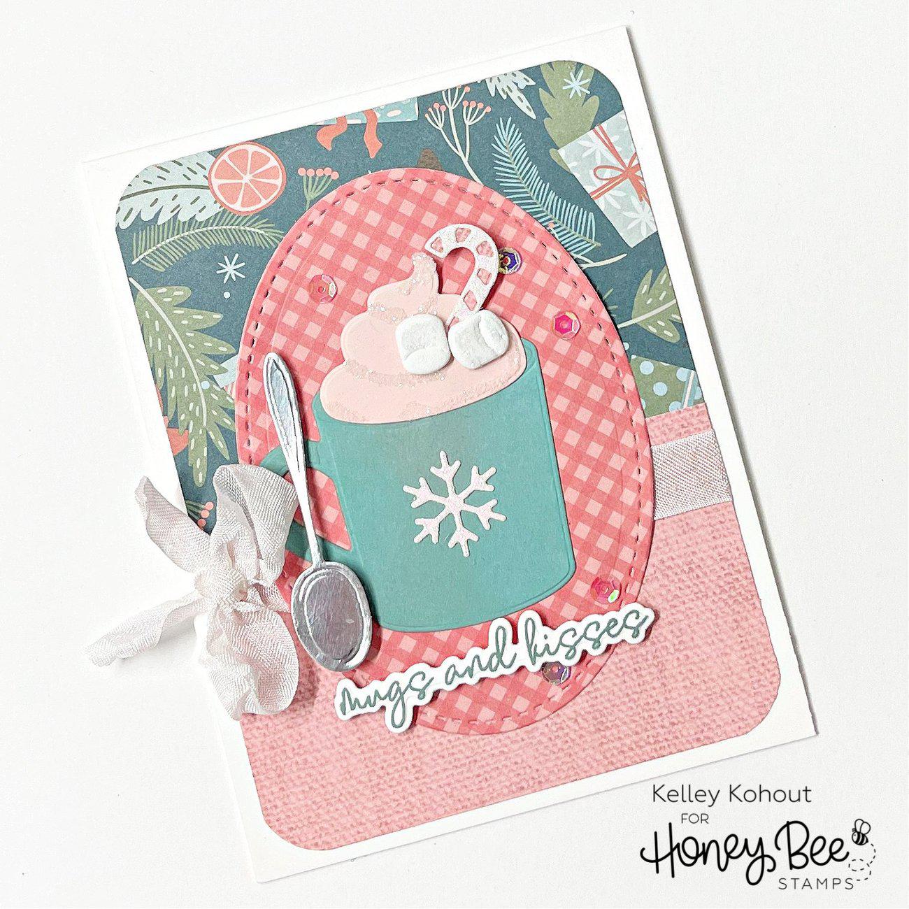 Honey Bee Stamps - Clear Stamps - Hug In A Mug-ScrapbookPal