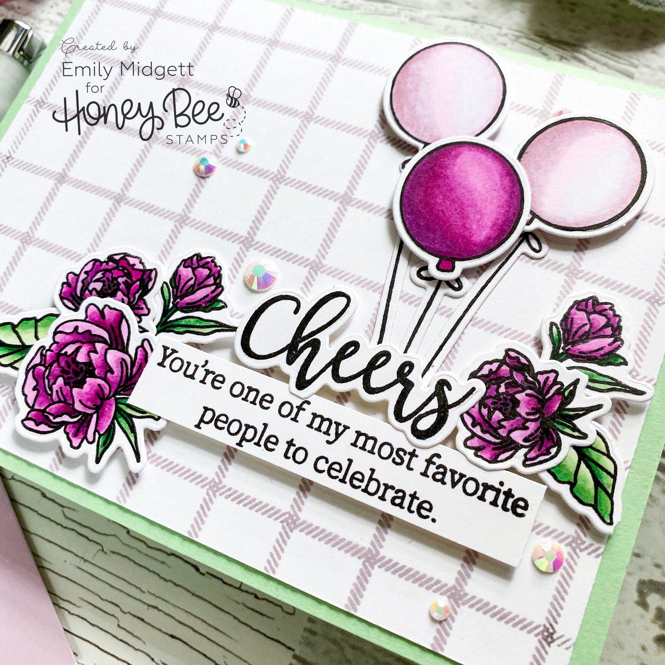 Honey Bee Stamps - Clear Stamps - Inside: Birthday Sentiments-ScrapbookPal