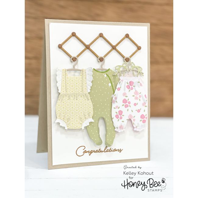 Honey Bee Stamps - Clear Stamps - Inside: Welcome Baby Sentiments-ScrapbookPal