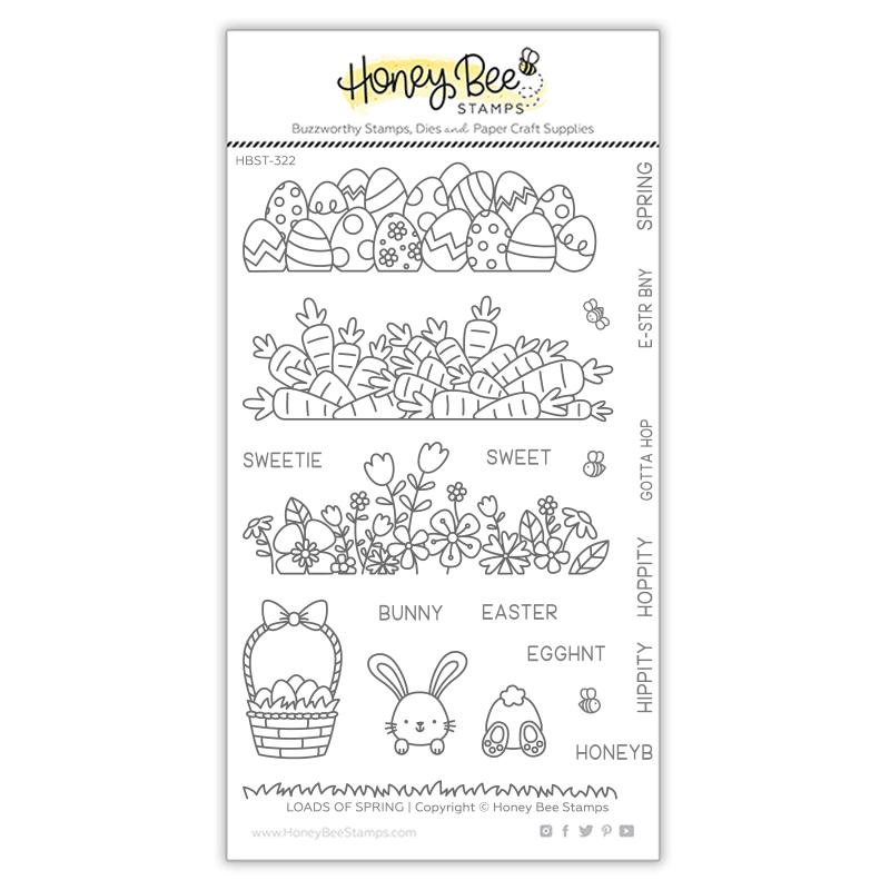 Honey Bee Stamps - Clear Stamps - Loads of Spring-ScrapbookPal