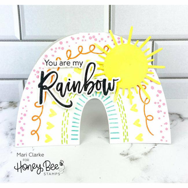 Honey Bee Stamps - Clear Stamps - Look For The Rainbow-ScrapbookPal