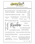 Honey Bee Stamps - Clear Stamps - Look For The Rainbow-ScrapbookPal