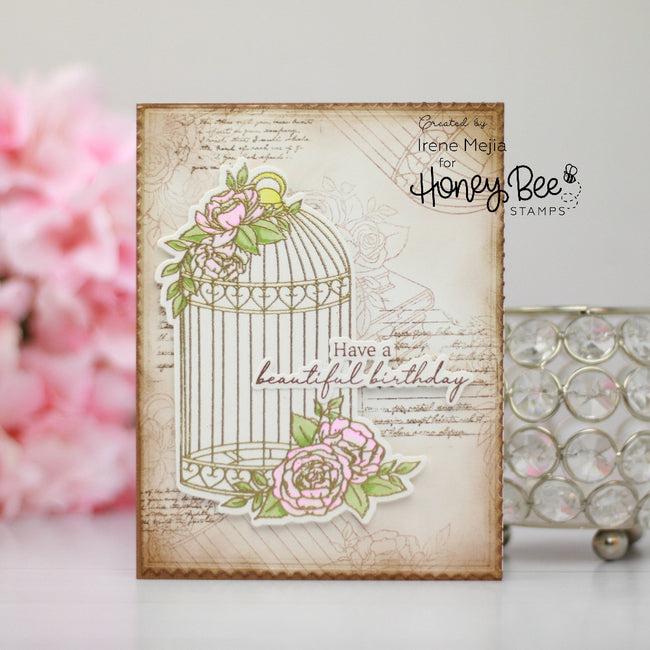 Honey Bee Stamps - Clear Stamps - Love Is A Rose-ScrapbookPal