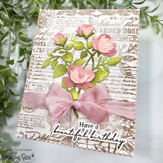 Honey Bee Stamps - Clear Stamps - Love Is A Rose-ScrapbookPal