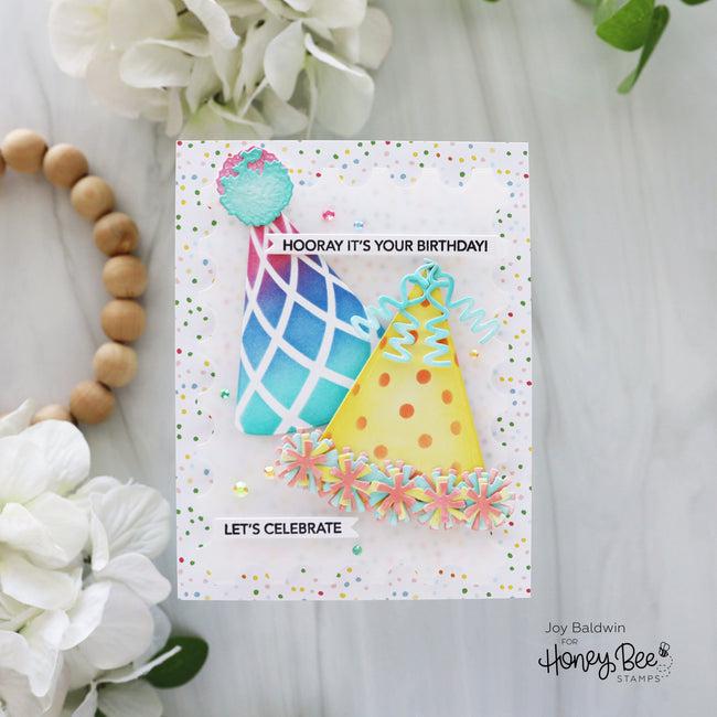 Honey Bee Stamps - Clear Stamps - Mini Messages: Birthday-ScrapbookPal