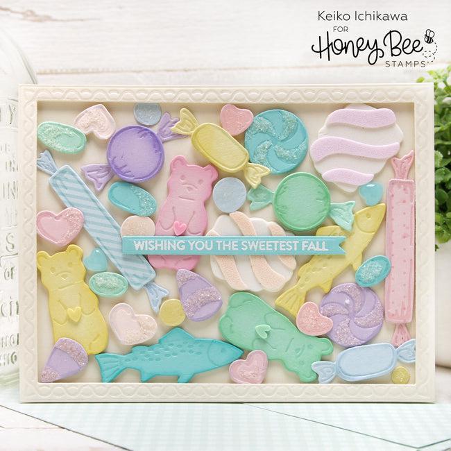 Honey Bee Stamps - Clear Stamps - Mini Messages: Sweets-ScrapbookPal