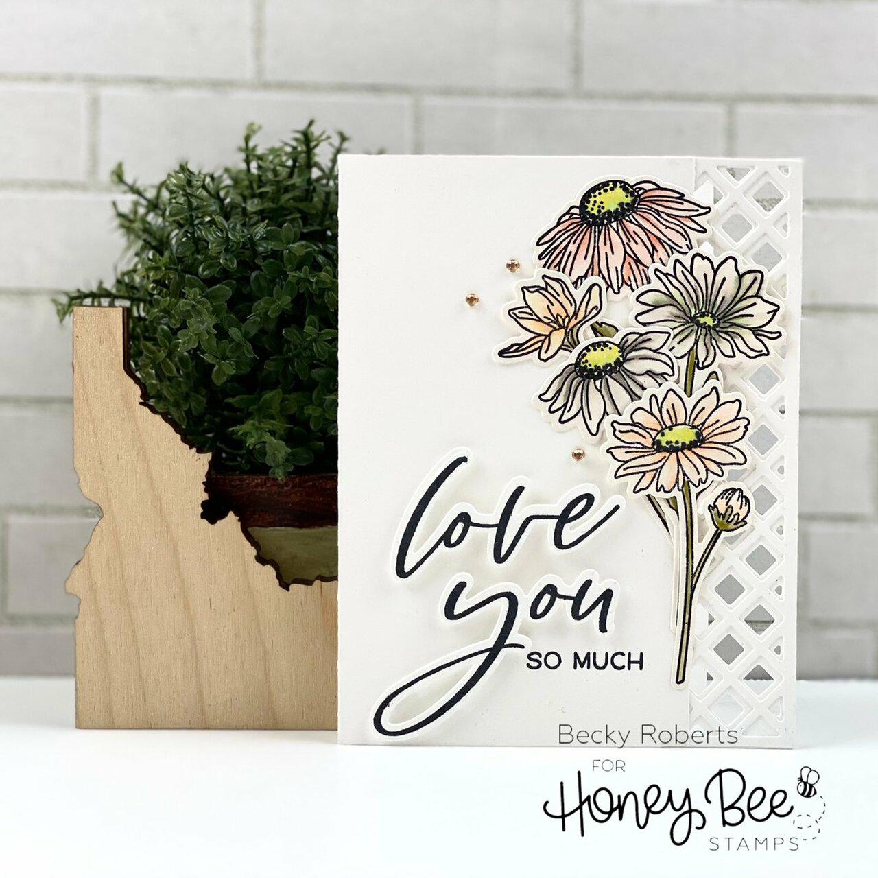 Honey Bee Stamps - Clear Stamps - Miss You Big Time-ScrapbookPal