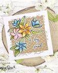 Honey Bee Stamps - Clear Stamps - Paradise Plumerias-ScrapbookPal