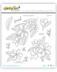 Honey Bee Stamps - Clear Stamps - Paradise Plumerias-ScrapbookPal