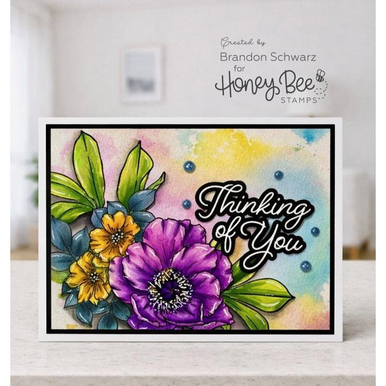 Honey Bee Stamps - Clear Stamps - Perfect Peonies-ScrapbookPal