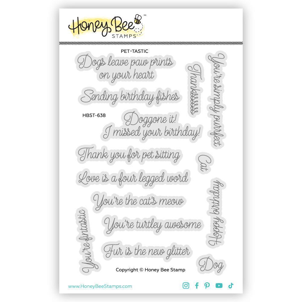 Honey Bee Stamps - Clear Stamps - Pet-tastic-ScrapbookPal