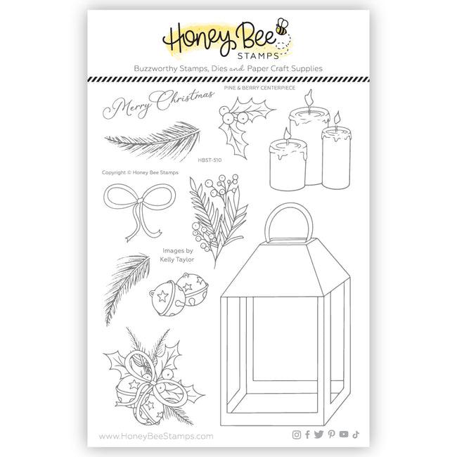 Honey Bee Stamps - Clear Stamps - Pine &amp; Berry Centerpiece-ScrapbookPal