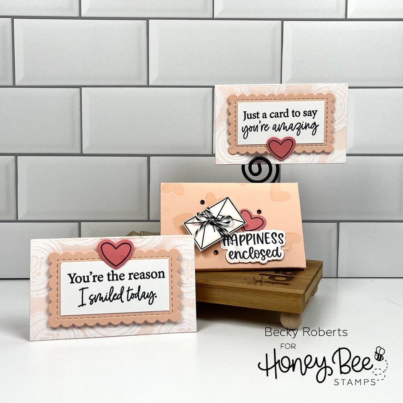 Honey Bee Stamps - Clear Stamps - Sealed with Love-ScrapbookPal