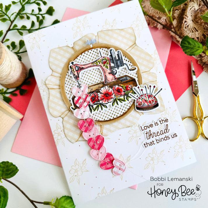 Honey Bee Stamps - Clear Stamps - Sew Glad-ScrapbookPal