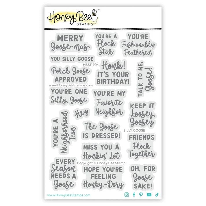Honey Bee Stamps - Clear Stamps - Silly Goose-ScrapbookPal