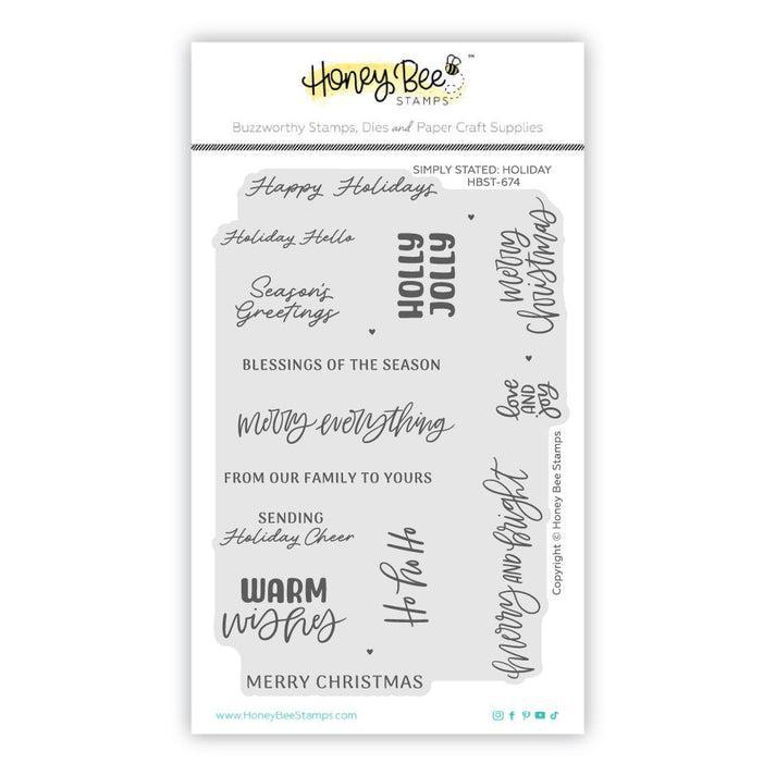 Honey Bee Stamps - Clear Stamps - Simply Stated: Holiday-ScrapbookPal