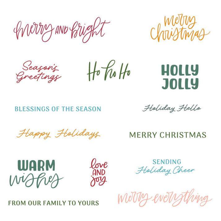 Honey Bee Stamps - Clear Stamps - Simply Stated: Holiday-ScrapbookPal