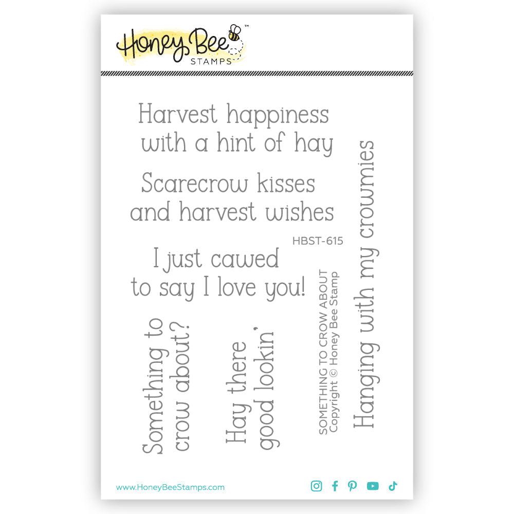 Honey Bee Stamps - Clear Stamps - Something To Crow About-ScrapbookPal