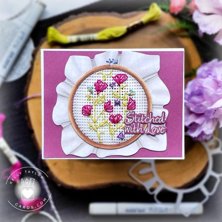 Honey Bee Stamps - Clear Stamps - Stitched With Love-ScrapbookPal