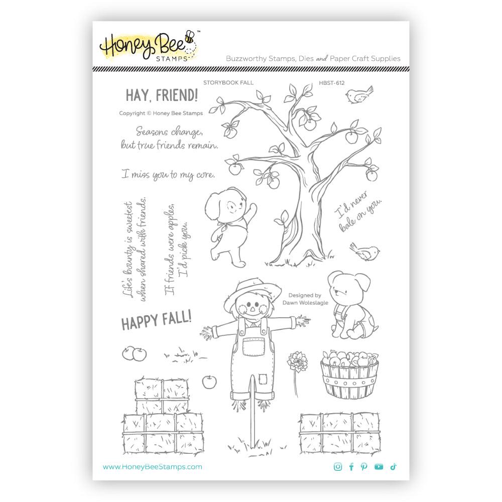 Honey Bee Stamps - Clear Stamps - Storybook Fall-ScrapbookPal