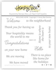 Honey Bee Stamps - Clear Stamps - Welcome Home-ScrapbookPal