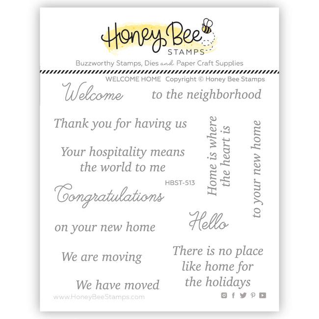 Honey Bee Stamps - Clear Stamps - Welcome Home-ScrapbookPal