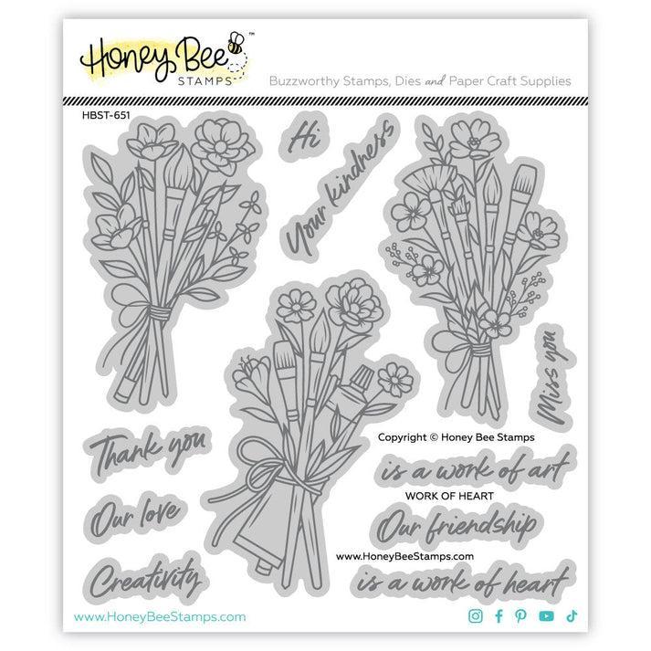 Honey Bee Stamps - Clear Stamps - Work of Heart-ScrapbookPal