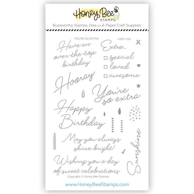 Honey Bee Stamps - Clear Stamps - You&#39;re So Extra-ScrapbookPal