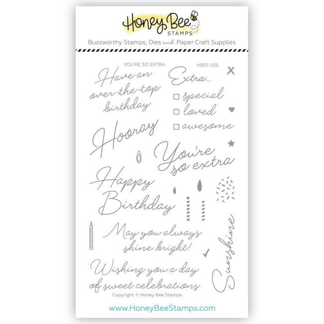 Honey Bee Stamps - Clear Stamps - You're So Extra-ScrapbookPal
