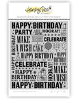 Honey Bee Stamps - Cling Stamps - Celebrate Background-ScrapbookPal