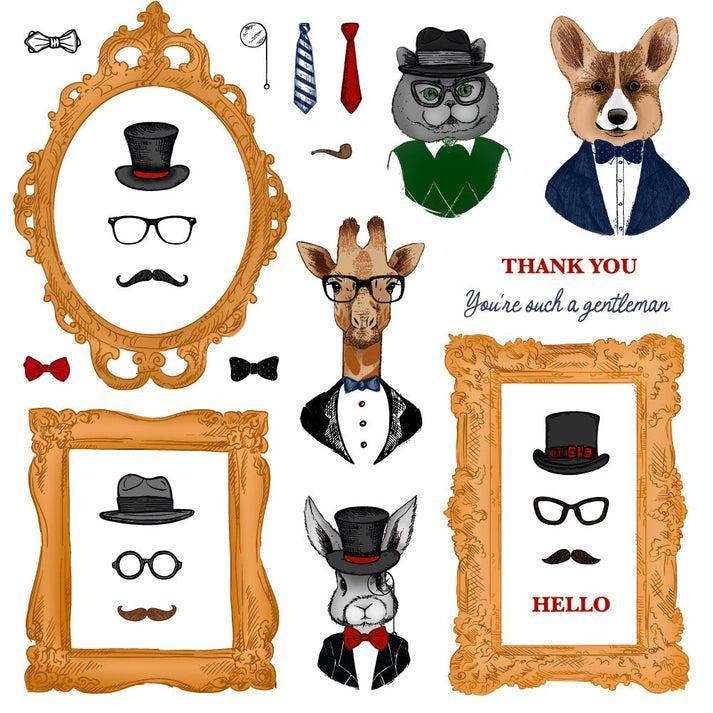 Honey Bee Stamps - Cling Stamps - Dapper Decor-ScrapbookPal