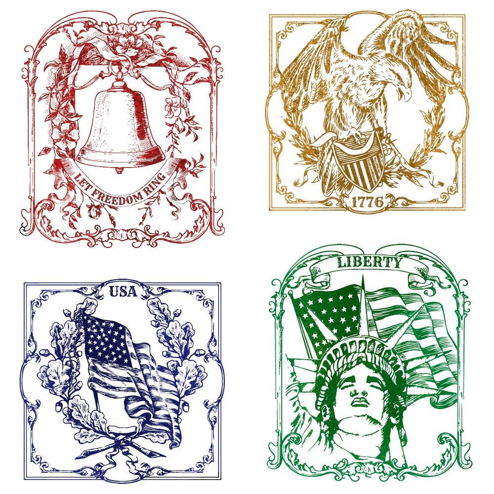 Honey Bee Stamps - Cling Stamps - Let Freedom Ring-ScrapbookPal