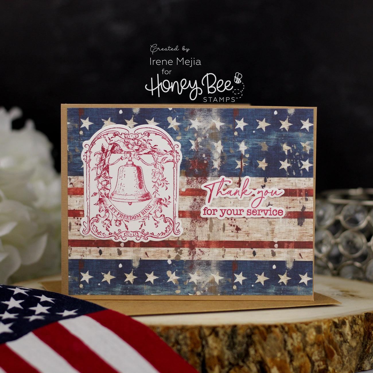 Honey Bee Stamps - Cling Stamps - Let Freedom Ring-ScrapbookPal