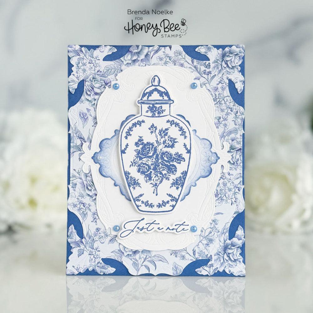 Honey Bee Stamps - Cling Stamps - Ornate Ginger Jars-ScrapbookPal