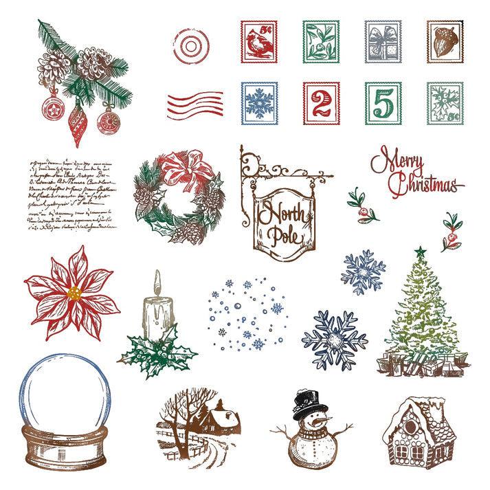 Honey Bee Stamps - Cling Stamps - Postmarked: Holiday-ScrapbookPal