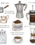Honey Bee Stamps - Cling Stamps - Rise and Grind-ScrapbookPal