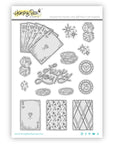 Honey Bee Stamps - Cling Stamps - Royal Flush-ScrapbookPal