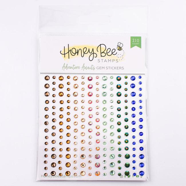Honey Bee Stamps - Gem Stickers - Adventure Awaits-ScrapbookPal