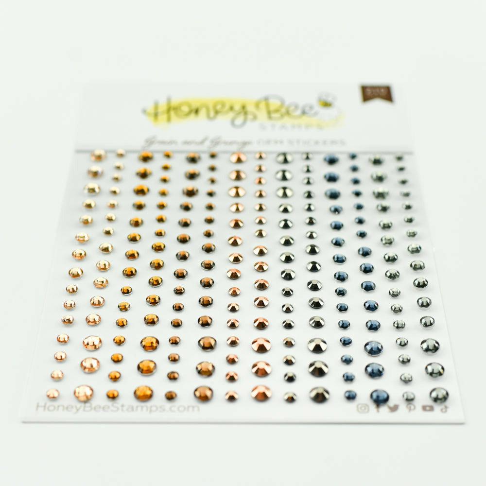 Honey Bee Stamps - Gem Stickers - Grain &amp; Grunge-ScrapbookPal