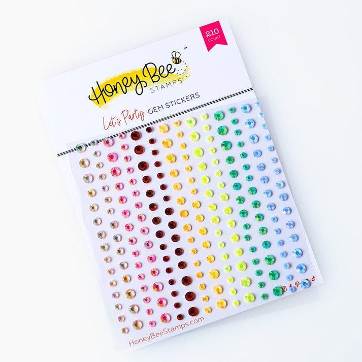Honey Bee Stamps - Gem Stickers - Let's Party-ScrapbookPal