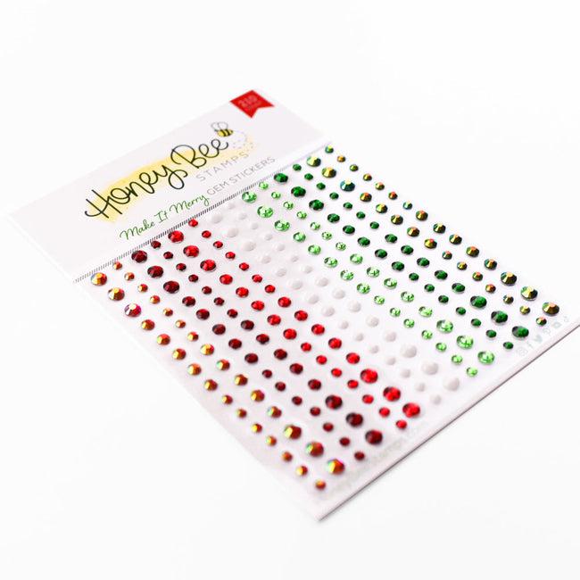 Honey Bee Stamps - Gem Stickers - Make It Merry-ScrapbookPal