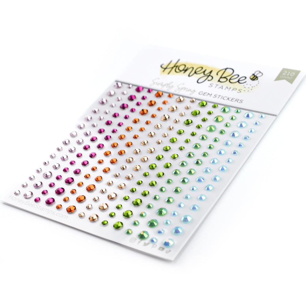Honey Bee Stamps - Gem Stickers - Simply Spring-ScrapbookPal