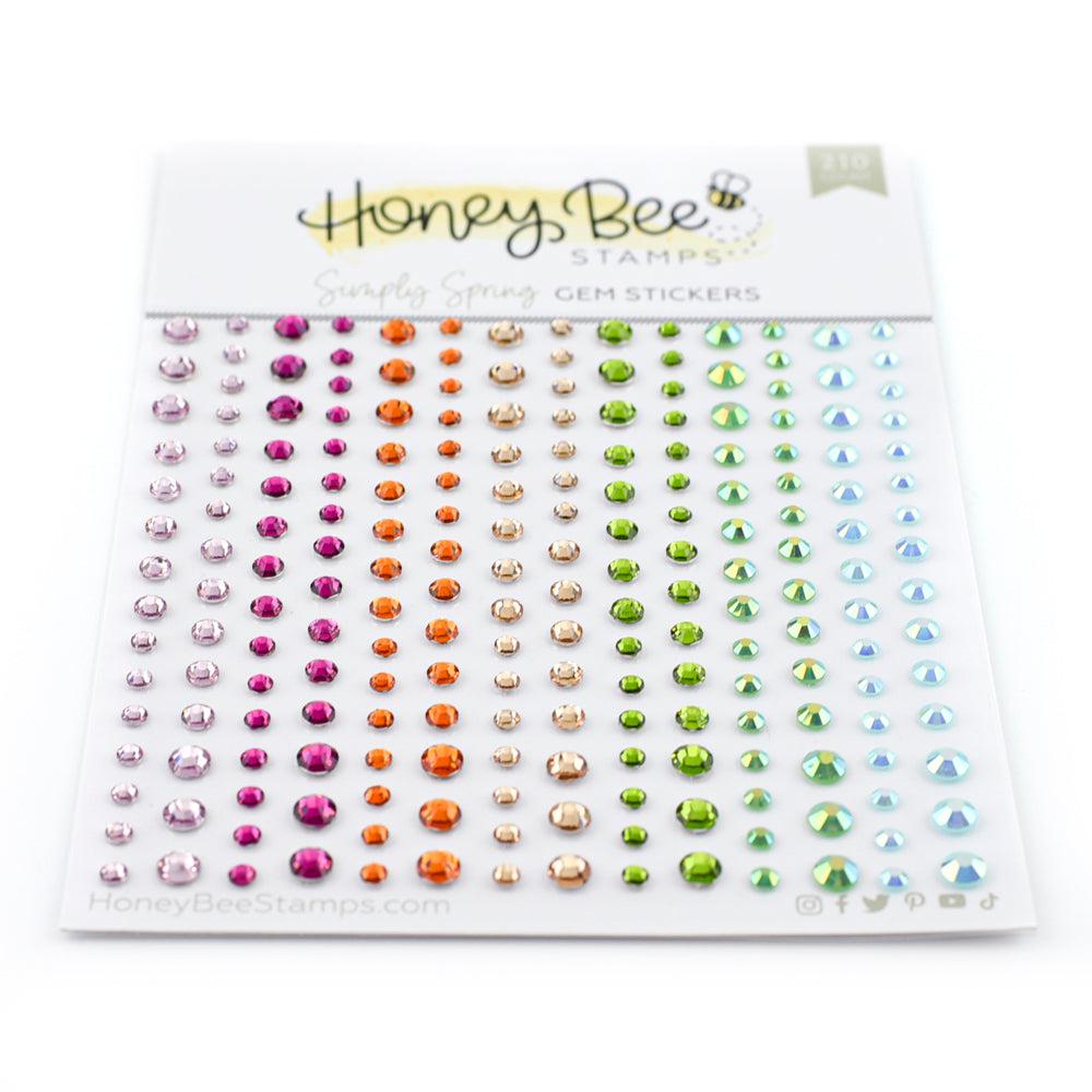 Honey Bee Stamps - Gem Stickers - Simply Spring-ScrapbookPal