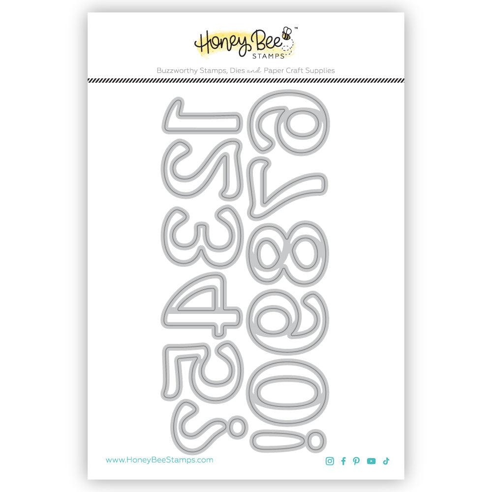 Honey Bee Stamps - Honey Cuts - BEE Playful Numbers-ScrapbookPal