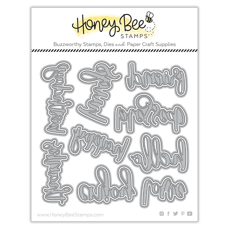 Honey Bee Stamps - Honey Cuts - Bitty Buzzwords-ScrapbookPal